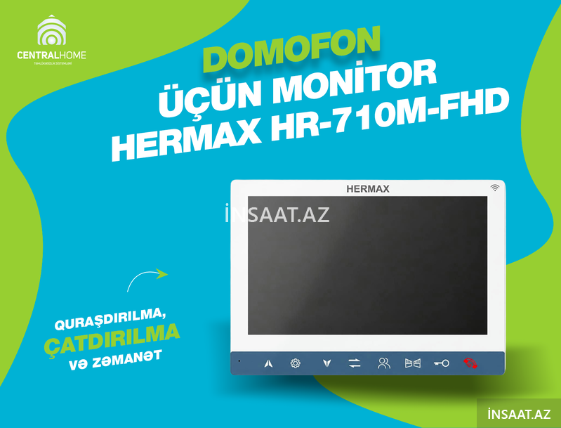 Domofon üçün monitor Hermax Hr-710m-fhd Domofon üçün monitor Hermax Hr-710m-fhd