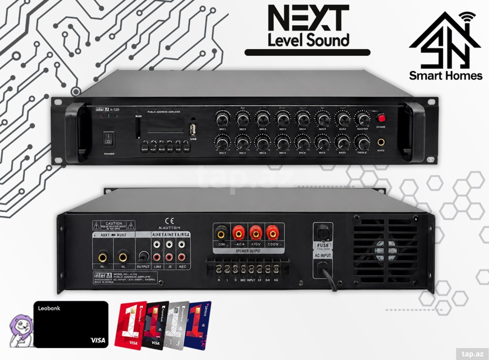 NEXT 100W səs gücləndirici ZA-100 NEXT 100W səs gücləndirici ZA-100