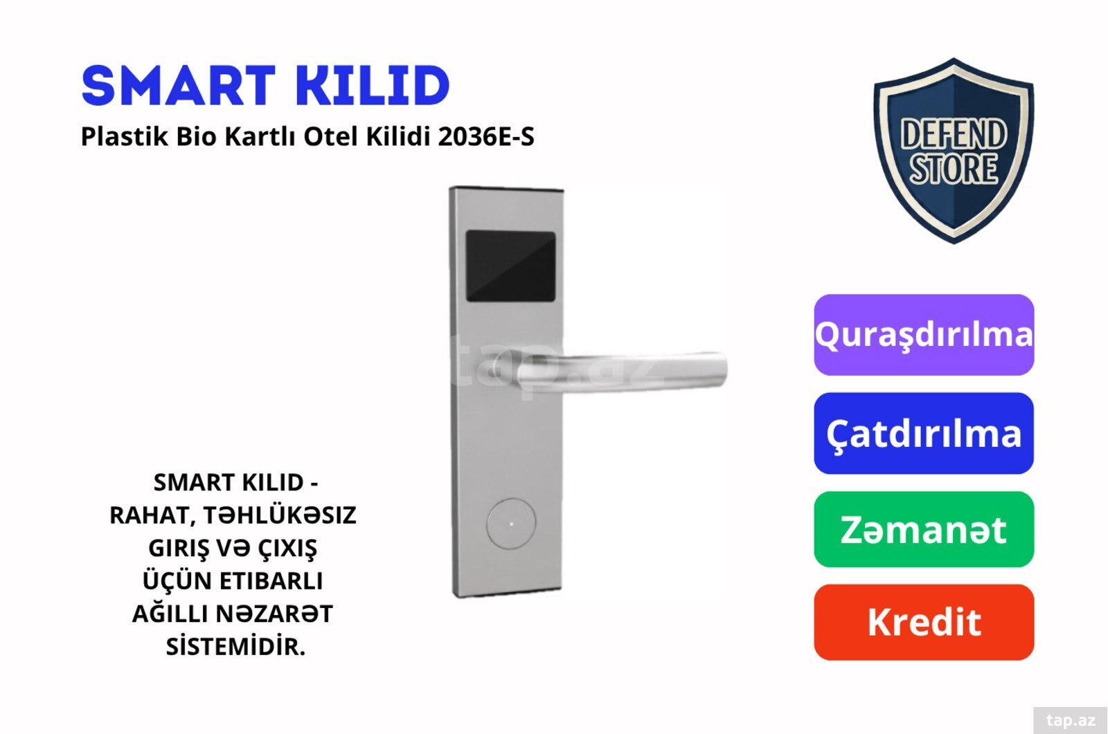 Plastik Bio kartlı otel kilidi 2036E-S Plastik Bio kartlı otel kilidi 2036E-S