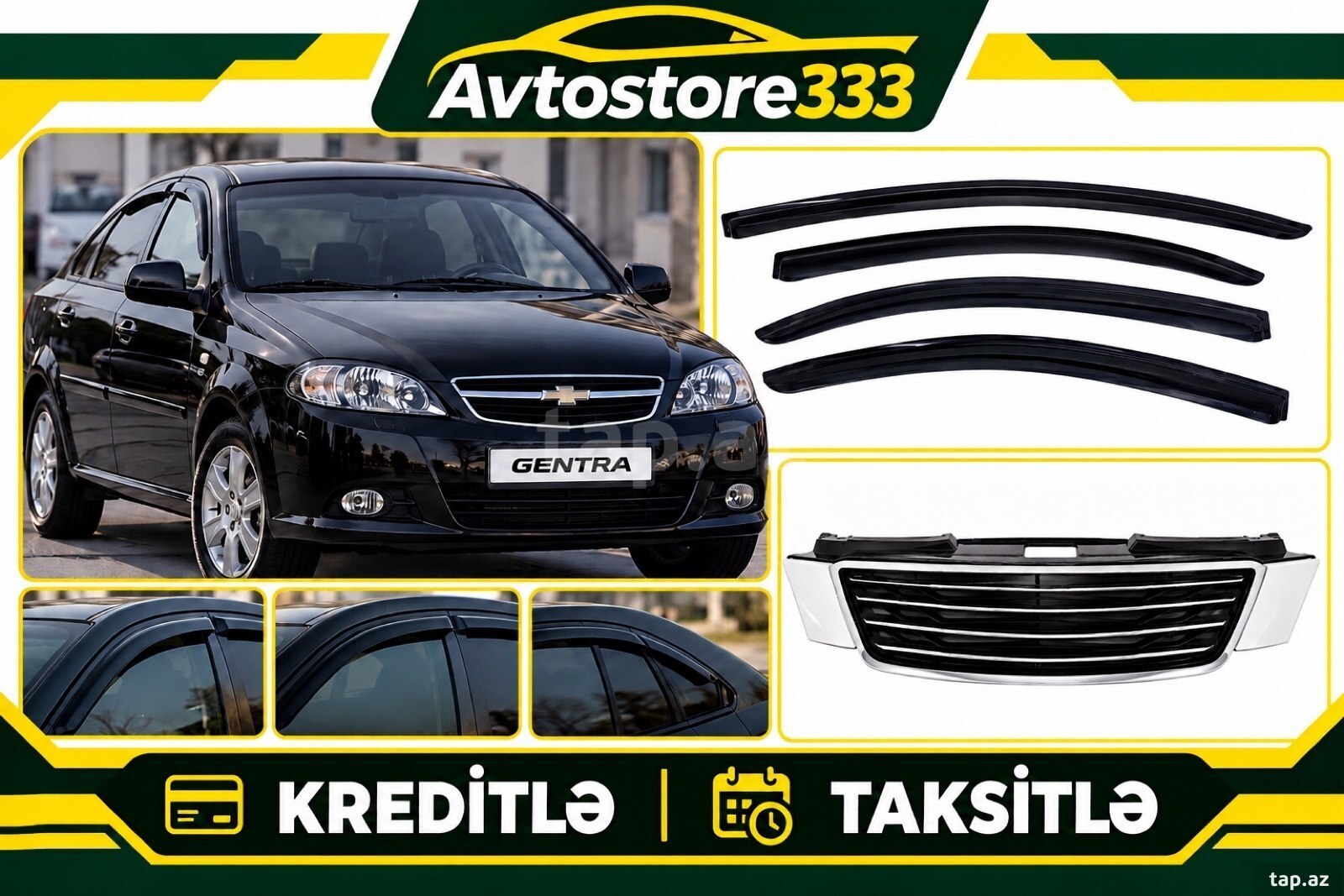 Daewoo Gentra küləkliyi və ön radiator barmaqlığı Daewoo Gentra küləkliyi və ön radiator barmaqlığı