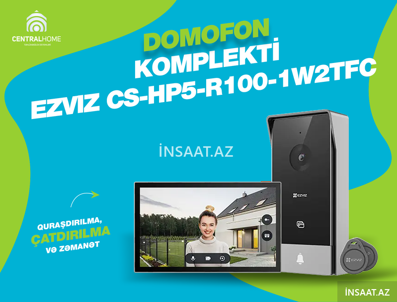 Domofon komplekti Ezviz Cs-hp5-r100-1w2tfc Domofon komplekti Ezviz Cs-hp5-r100-1w2tfc