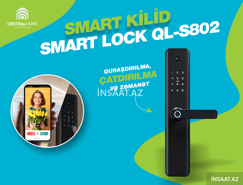 Smart (ağıllı) qapı kilidləri Smart Lock Ql-s802 Smart (ağıllı) qapı kilidləri Smart Lock Ql-s802
