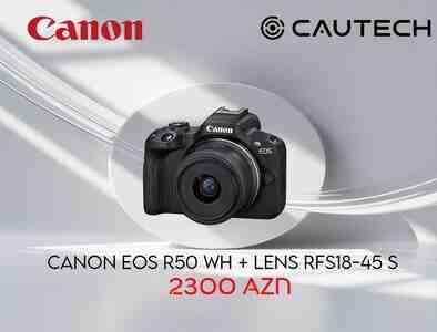 Fotoaparat Canon EOS R50 WH + Lens RFS18-45 S Fotoaparat Canon EOS R50 WH + Lens RFS18-45 S