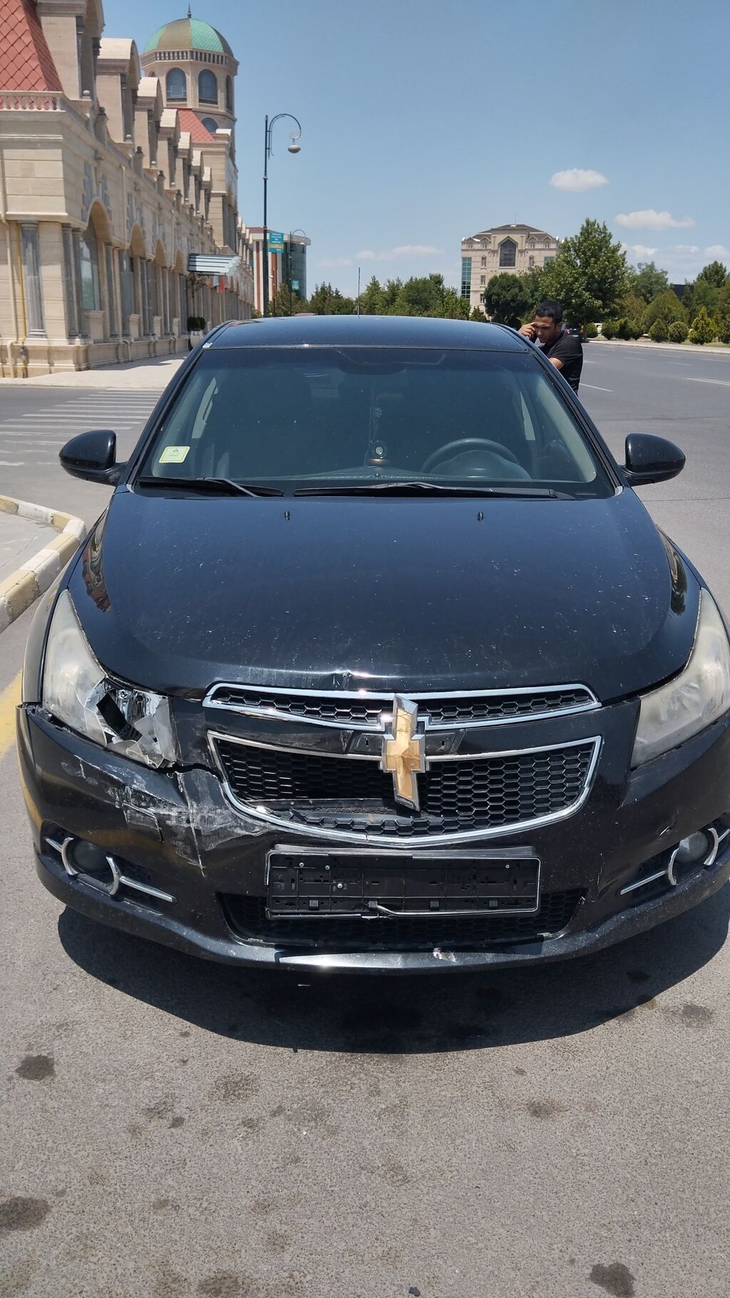 Chevrolet Cruze Markal Avtomobil n n Bamper Qara R ngli Torlu