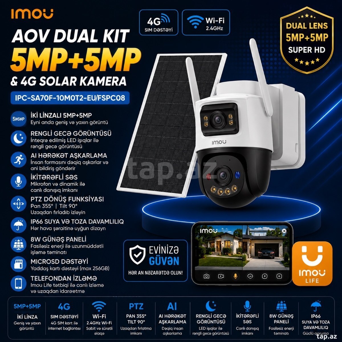 Günəş paneli 4g kamera 10mp günəş panelli Günəş paneli 4g kamera 10mp günəş panelli