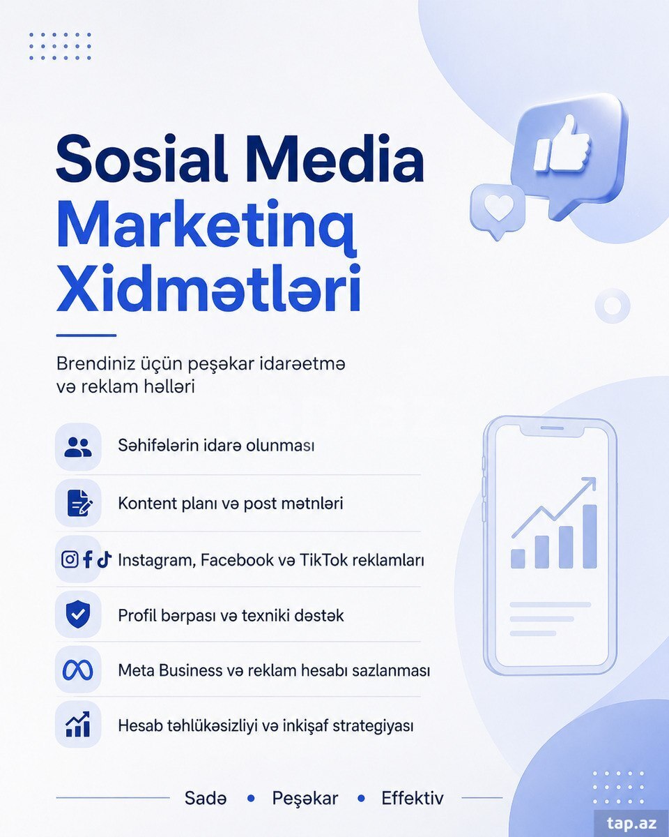 Sosial Media Marketing xidmətləri Sosial Media Marketing xidmətləri