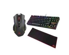 Redragon S116 KeyboardMouseMousepad 3in1 Combo, Black