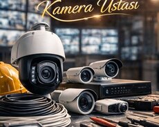 Kamera satisi qurasdirilmasi ve temiri