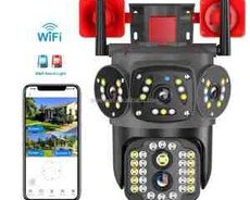 Simsiz Wi-Fi ptz 5 kamera 360 8mp4K +64GB