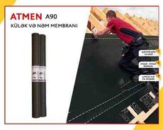 Su və külək izolyasiya membranı Atmen A 90 (1,6x43,75 m; 70 kv.m)