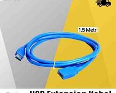 USB 2.0 uzadıcı kabel 1.5m