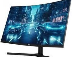 Gaming Monitor 31.5 düym 165Hz 1ms – Əyri Ekran, QHD – Ucuz 