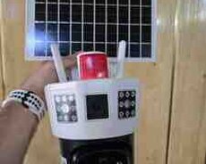 Simsiz 4G sim kartı Solar ptz 2 kamera 360 8mp4K