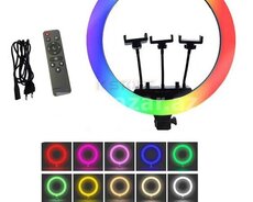 Dairevi Lampa Mj-56 (rgb və Ağ işıqlı) 56sm.Ştativ ilə