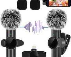 Wireless çüt yaxa mikrofon