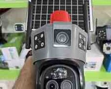 Simsiz 4G sim kartl Solar ptz 3 kamera 360 8mp4K