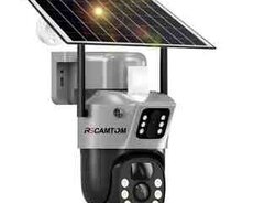 4G Sim kartlı Solar 360 FHD kamera 8MP4K+64GB