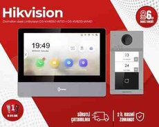 Domofon dəsti Hikvision DS-KH8350-WTE1  DS-KV8213-WME1