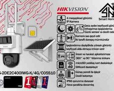 Hikvision IP kamerası 4G və günəş paneli ilə DS-2DE2C400IWG-K, 4G, C05S10