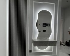 Güzgü Divar üçün, Dekorativ, Arxa işıqlı