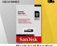 Flaş kart Sandisk 64GB Usb 3.0 Ultra Flair