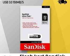 Flaş kart Sandisk 32GB Usb 3.0 Ultra Flair