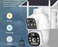 4G Sim kartlı Solar 360 FHD kamera 12MP, 4K+64GB