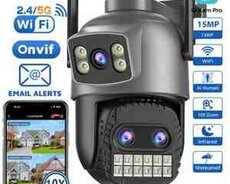 Simsiz Wifi ptz 2 kamera 360 8mp, 4K +64gb