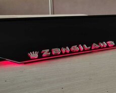 Fərdi dizaynlı işıqlı və işıqsız nömrə qabı