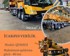 Qy60Kh ağır yük maşını kranı artıq icarədə