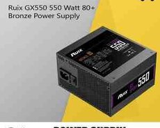 Qida bloku Ruix GX550 550 Watt 80+ Bronze