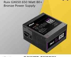 Qida bloku Ruix GX650 650 Watt 80+ Bronze