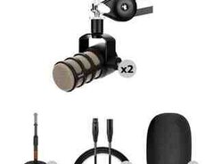 RODE PodMic 2-Person Podcasting Microphone Kit