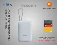 Power bank Xiaomi Integrated Cable 10000 mAh Blue