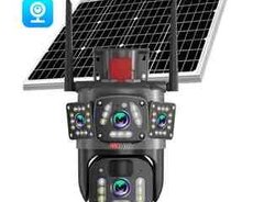 4G Tam simsiz Solar PTZ360 4 kamera 12MP, 4K