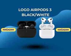 Logo Airpods 3 black, white