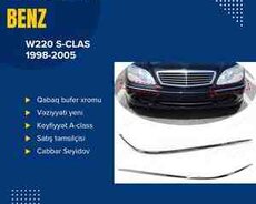 Mercedes W220, Mercedes S220 bufer nikeli xromu kantı