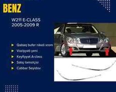 Mercedes W211 bufer nikeli xrom kantı