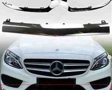 Mercedes W205 C205 ön buferin xrom nikel kantı