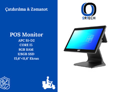 Pos monitor "Apc S1-D2 15.6"+11.6"Core I5 8Gb Ram 128Gb Ssd"