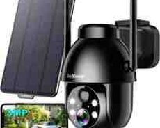 Simsiz 4G sim kartlı Solar ptz kamera 360 3mp, 2K