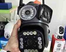 Simsiz 4G sim kartl ptz 4 kamera 360 8mp, 4K