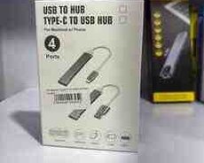 USB to Hub Type-C to USB Hub