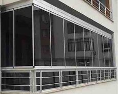 Cam balkon və sürgü sistemi