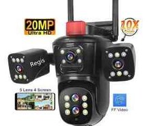 Wi-Fi PTZ kamera 360FHD 8MP, 4K+64GB
