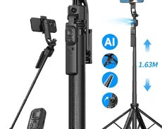 AI üz tanıma funksiyalı C17 selfi çubuğu + tripod + gimballı