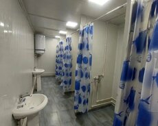 2.40 x 6.00 metr 5 kabinli duş aristonda daxil olmaqla tam təchizat
