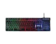 Everest KB-GX9 Siyah USB Gökkuşağı Renkli Aydınlatmalı US Layout Standart Gaming Klavye