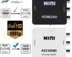 HDMI TO AV, rca HD konverter adapteri