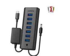 UGREEN 90307 USB-C  7 Port USB 3.0 Hub+DC12VHUB